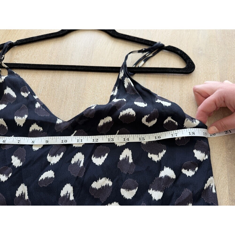 Reformation Eli 90s Mini Slip Dress Navy Wild Child Animal Print Size Medium - Picture 4 of 7